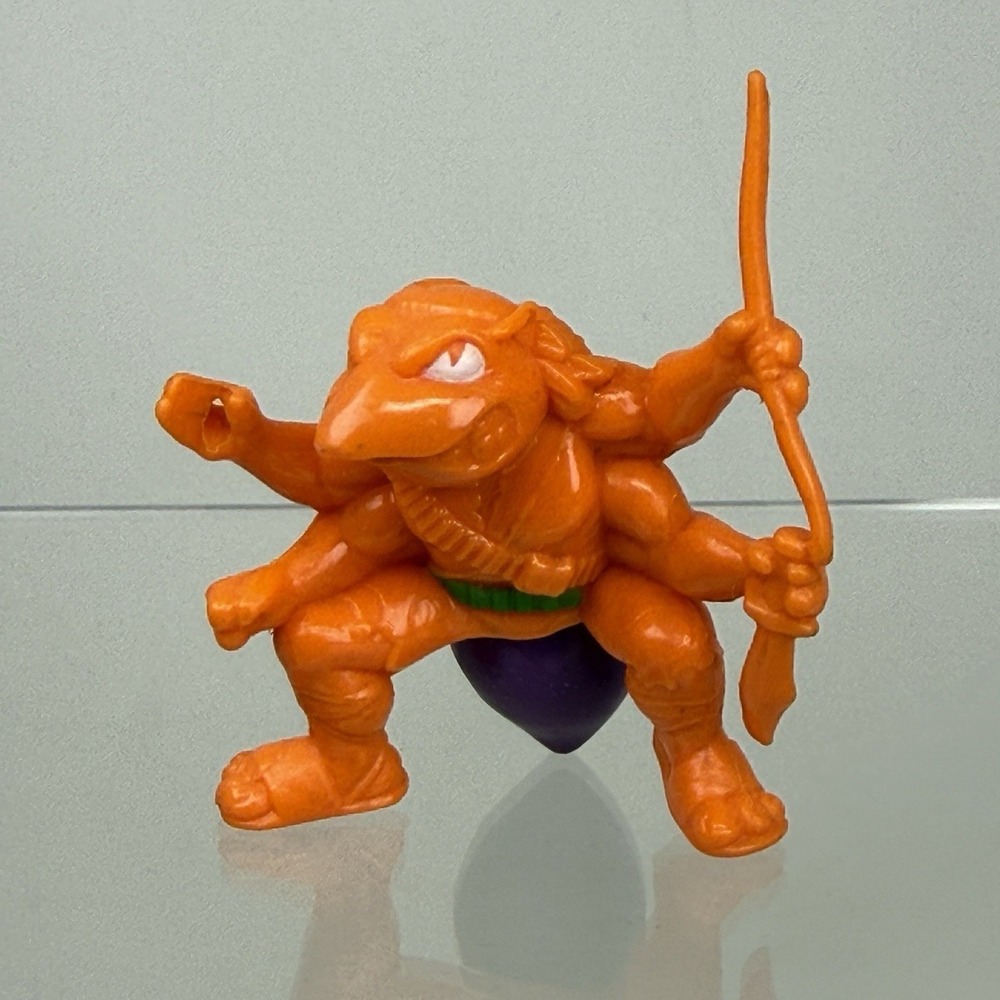 Army Ants Action Figure Orange Soldier  Hasbro‎ 1987 - Orange Purple Staff